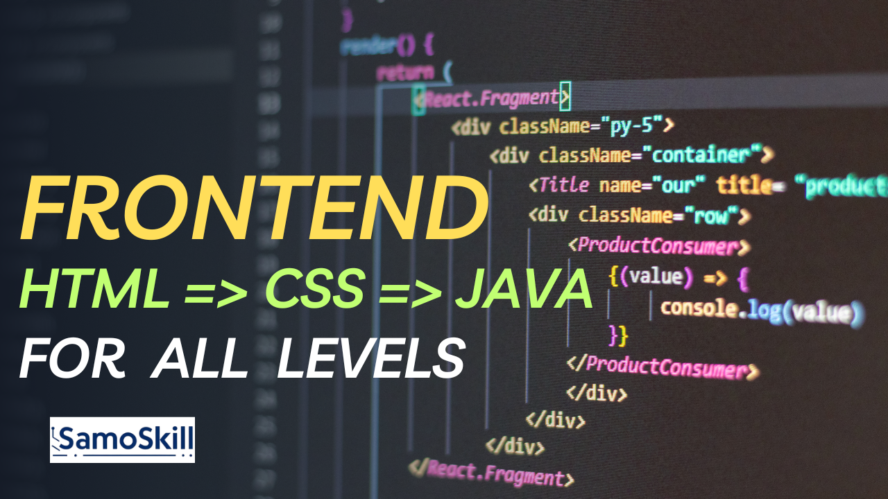 Frontend Web Development Mastery: HTML => CSS => JavaScript